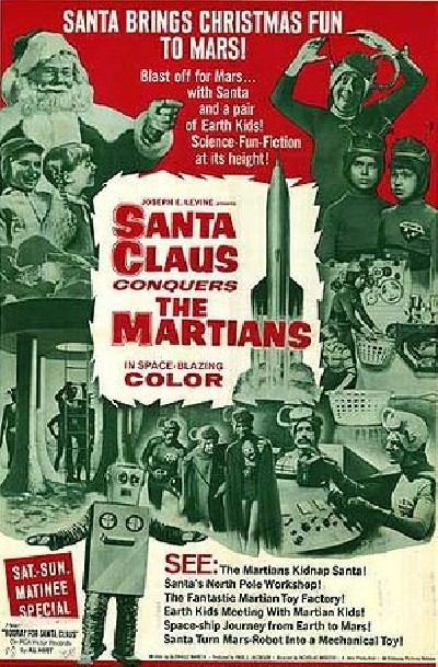 Картинка Фильмы Санта Клаус завоевывает марсиан / Santa Claus Conquers The Martians (1964) VHSRip